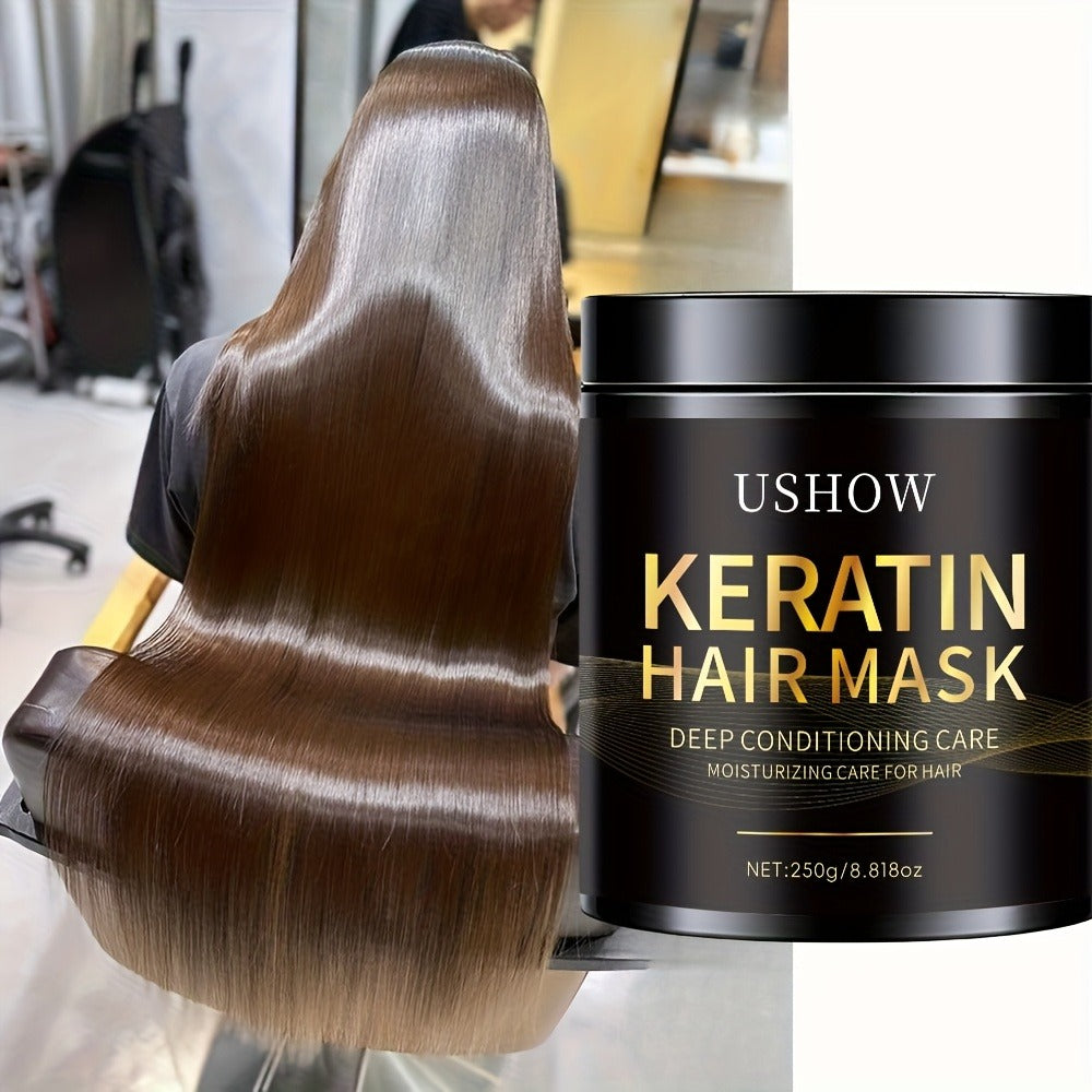Deep Conditioning Keratin Hair Mask 250g with Collagen, Dry & Damaged Hair, Anti-Breakage, Reduces Split Ends — image 1