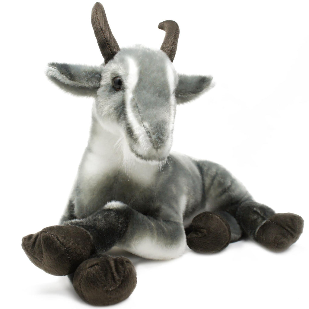 Stuffed Animal Patrick Pygmy Goat in 18-Inch Size with Acrylic Plush Fabric and Care for Character Display, Room Decor and Gi