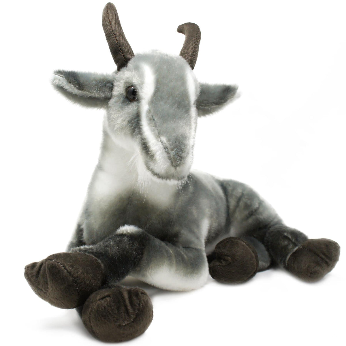 Stuffed Animal Patrick Pygmy Goat in 18-Inch Size with Acrylic Plush Fabric and Care for Character Display, Room Decor and Gi