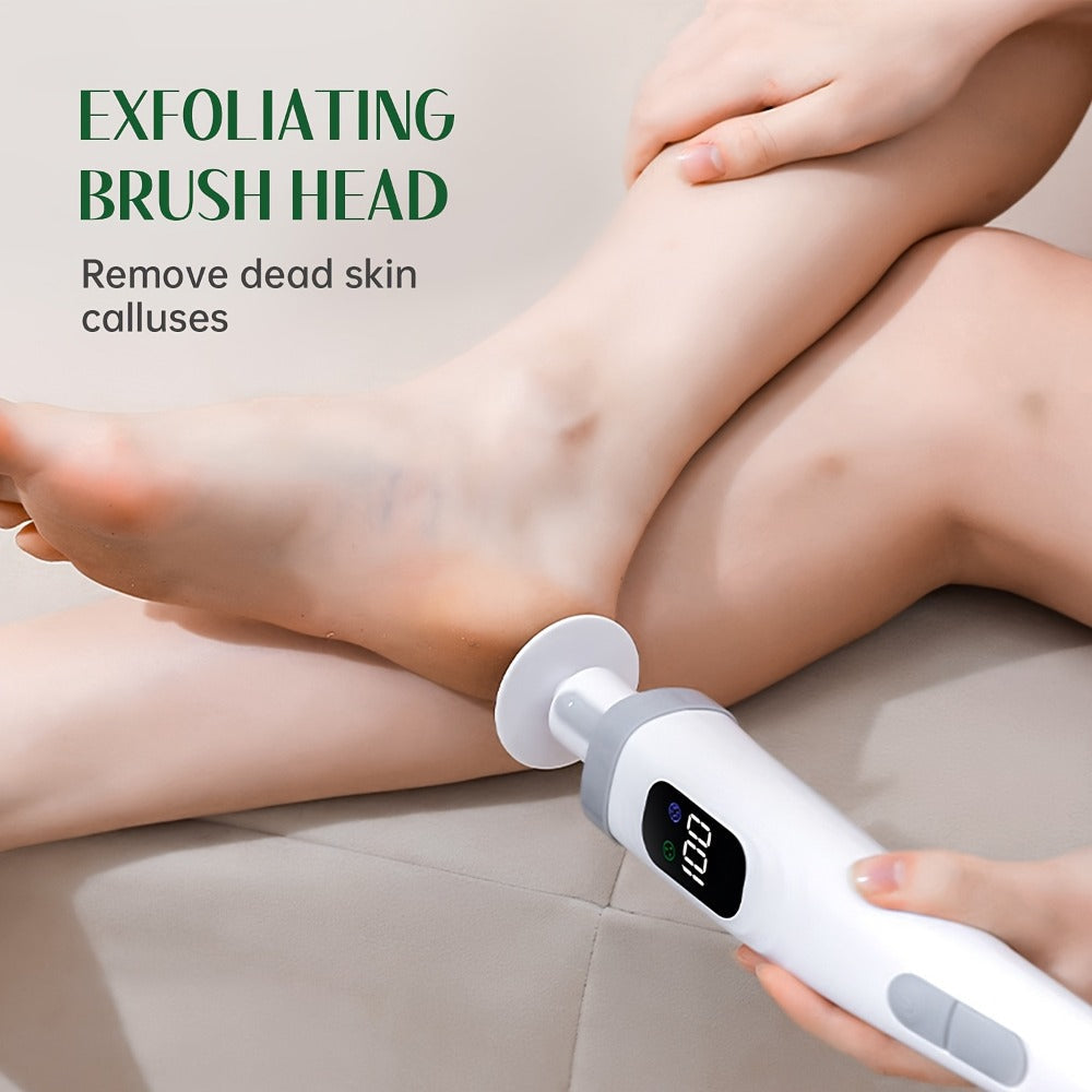 Electric Body Scrubber Brush 3 Replaceable Heads Dual Speed Shower Back Cleaner Exfoliating Skin Cleansing for Home or Salon 