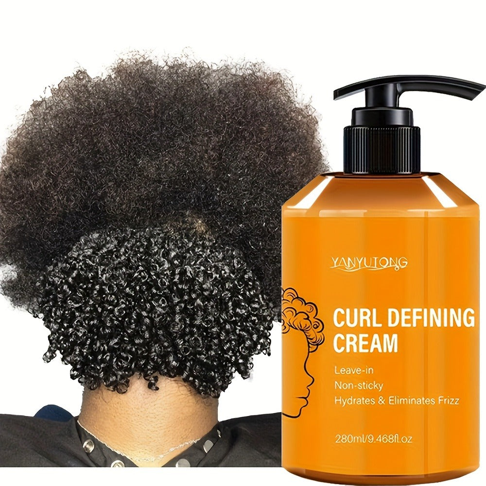 280ml Curl Styling Cream in Orange Pump Bottle with Argan Oil and Glycerin Listed in Product Record — image 1