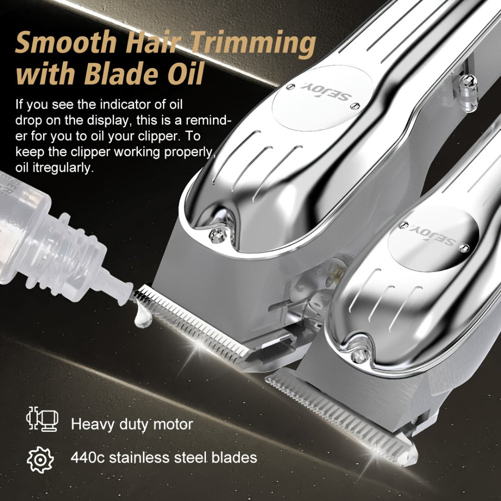Hair Clipper Seacol Cordless Clipper Configurations with LED Displays, USB Charging and Guide Comb Accessories — image 4