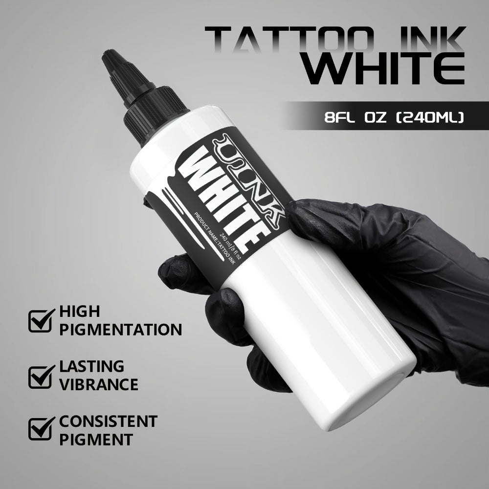 Tattoo Ink UINK 8.12oz 240ml Black, White or White Plus Triple Black Bottle Options with Item-Specific Color, Capacity and Bo