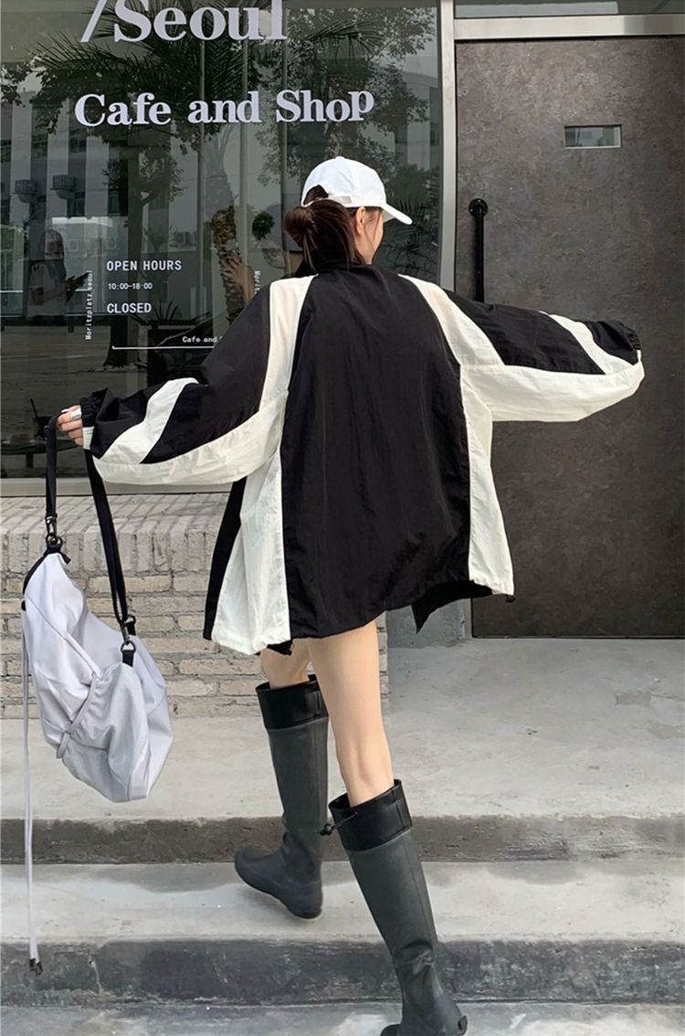 Sun Protection Clothing For Women Retro Workwear Outdoor Jacket Coat