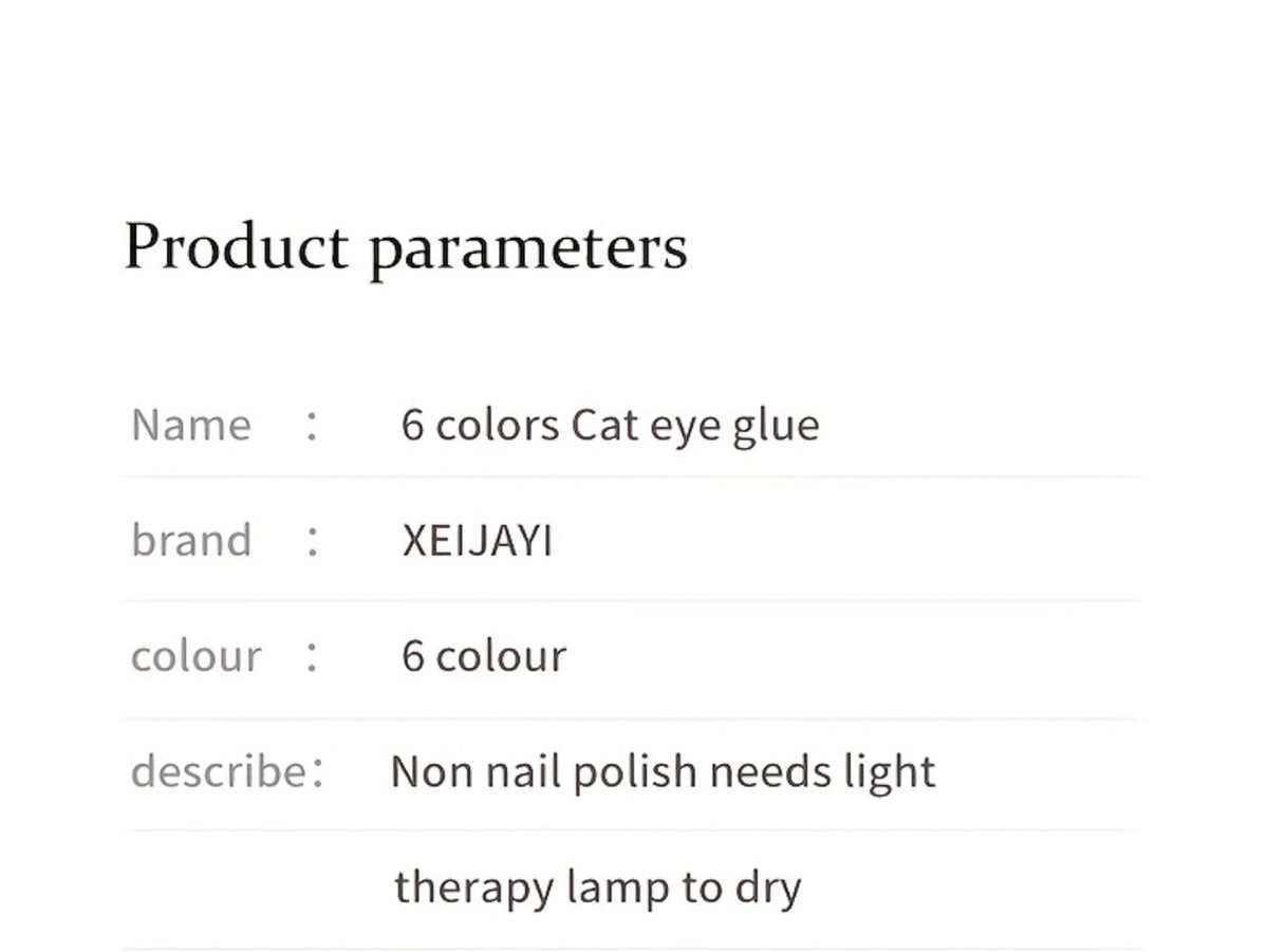 Dopamine Cat Eye Gel Polish Set with Six Magnetic Colors and Photo Frame Bottles for UV LED Nail Art — image 18