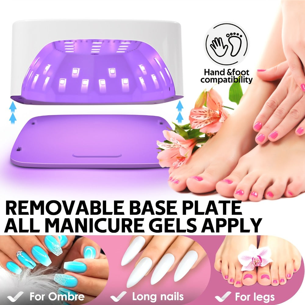 SUN S10 MAX Rechargeable LED Nail Lamp with 30 Dual-Light Beads, LCD Display and Three Timers — image 8