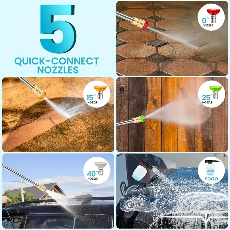 Cordless Pressure Washer Battery Powered, Car Yard Driveway Garden for Garden, Patio and Yard Use — image 17