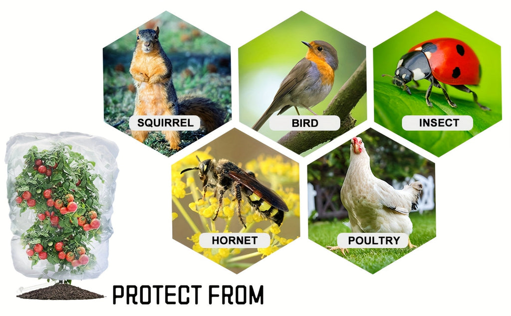Garden Netting | Plant Protection Bags Drawstring Insect Bird Barrier — image 12