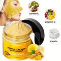 Face Mask, HICREAM Turmeric Vitamin C Kaolin Clay Formula in Jar Packaging for Rinse-Off Facial Use — image 10