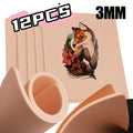 Silicone Tattoo Practice Skin 3mm Thick Double-Sided Fake Skin for Beginners & Professional Artists – Line Work Shading Outli