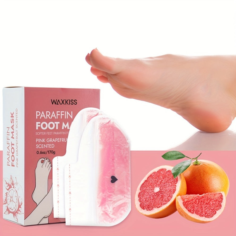 Paraffin Wax Hand & Foot Mask Deep Moisturizing Beauty Treatment – Smooth Soft Skin, Pink Grapefruit & Lavender Scents — imag