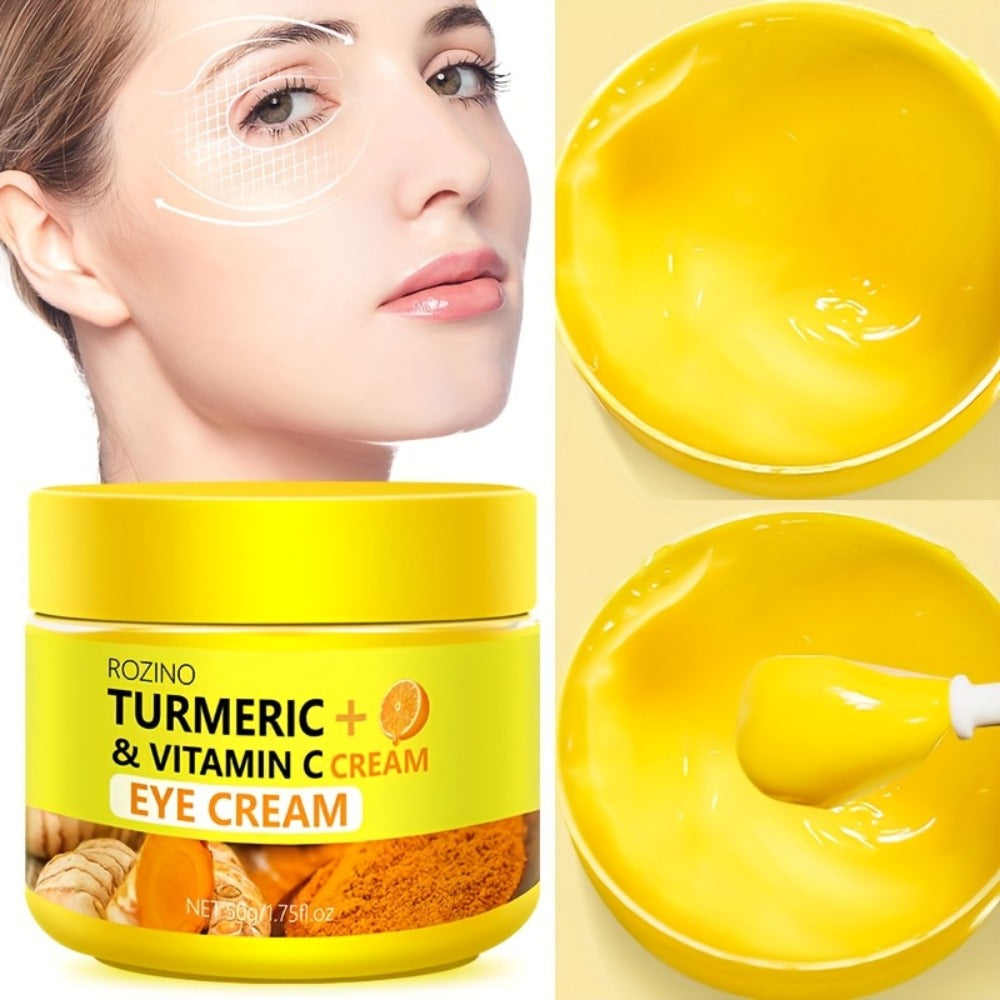 Skincare Set with ROZINO Label, 5 Turmeric and Vitamin C Cream and Serum Items for Face Hands and Feet — image 13