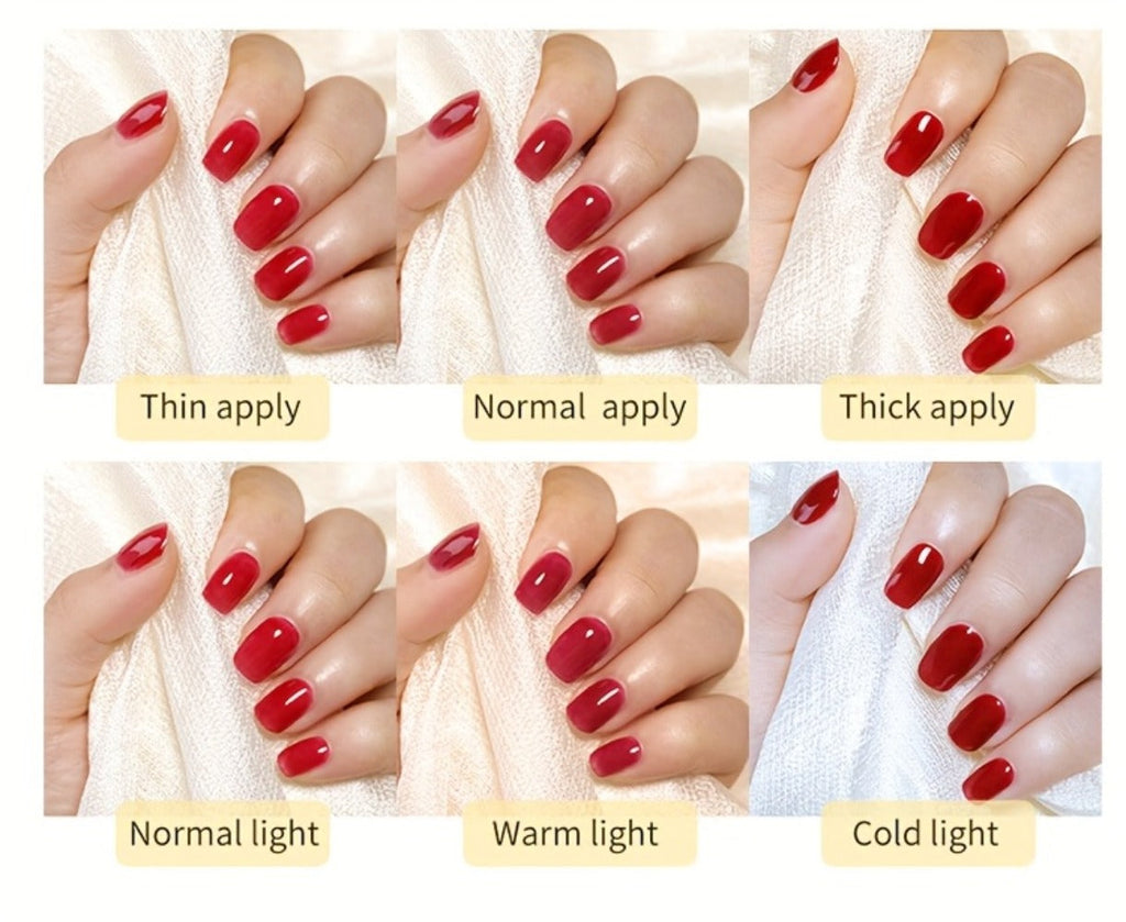 Gel Nail Polish 6-Color 9D Polaris Magnetic Set with Six 10ml Glass-Water-Light Shades for Nail Art — image 22