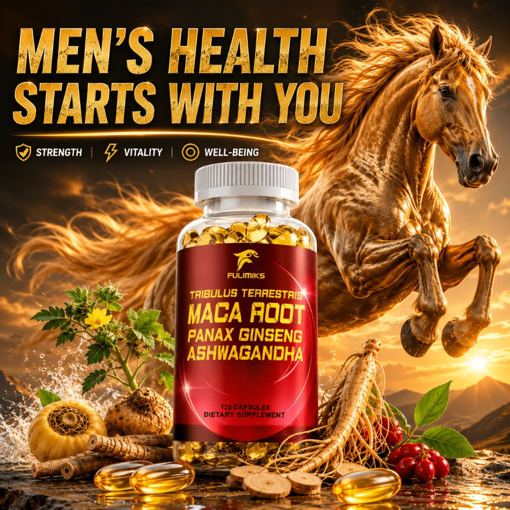 Tribulus and Maca Men's Health Supplement Vegetable Capsules, 120 Count in One Labeled Bottle — image 1
