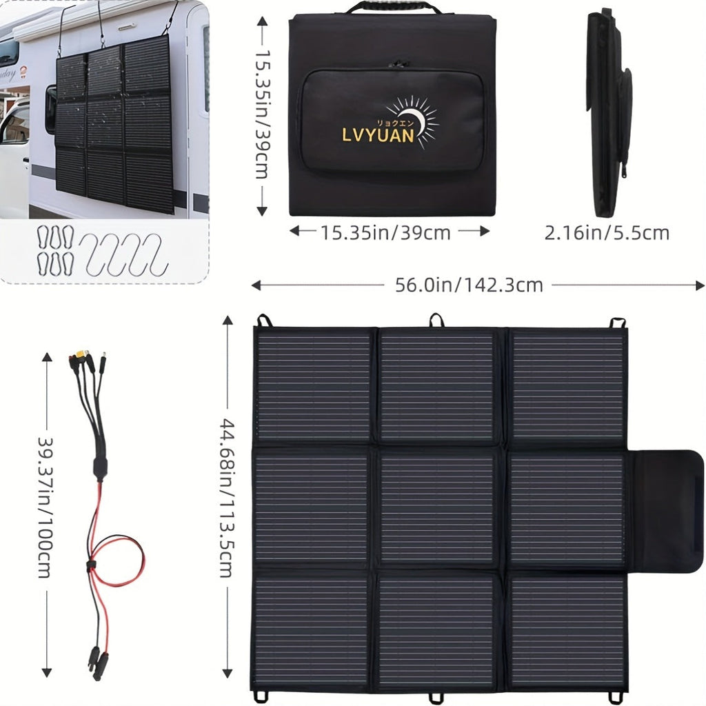 Foldable Solar Panel 120W 200W 300W 400W 22.5% High Efficiency Monocrystalline Portable Outdoor for Garden, Pathway and Patio