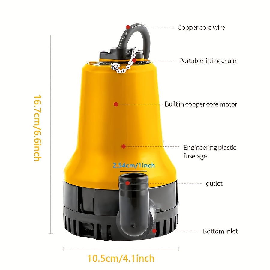 Submersible Pump, 12V DC Pond Garden Fish Tank RV Irrigation Lawn for Garden, Patio and Yard Use — image 4