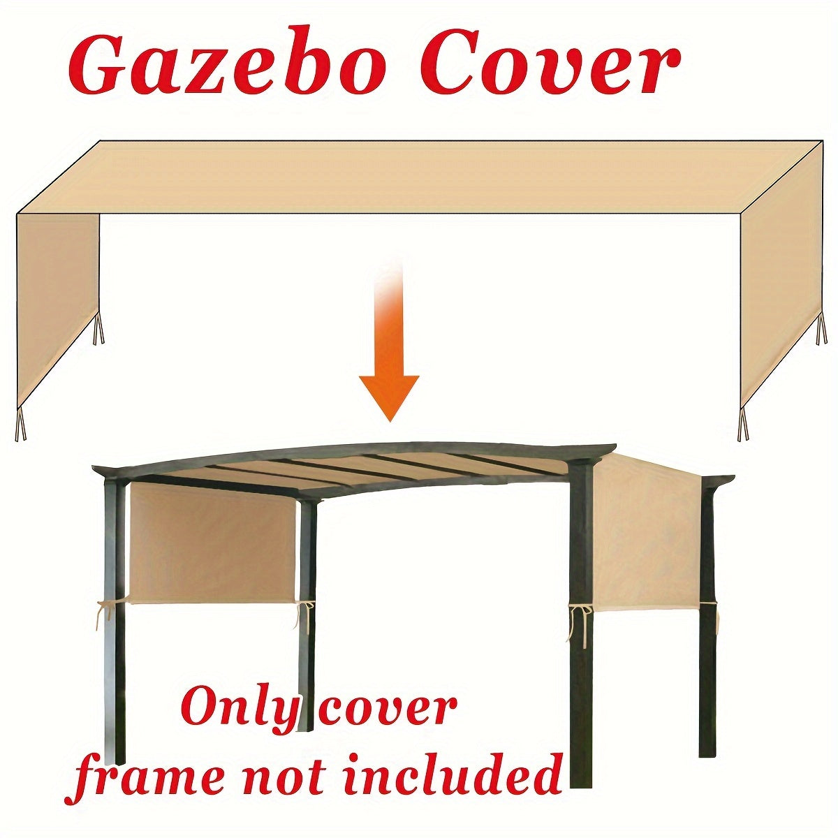 Pergola Replacement Canopy Panel UV Sun Protection | Patio Shade Cover — image 2