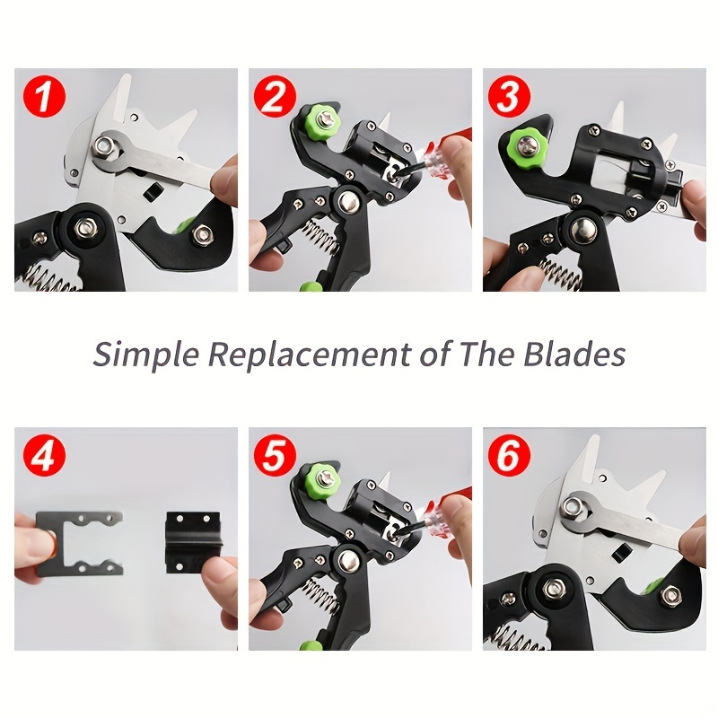 Hand Grafting and Pruning Shears with High-Carbon Steel Selection, V, Omega and U Blade Profiles — image 9