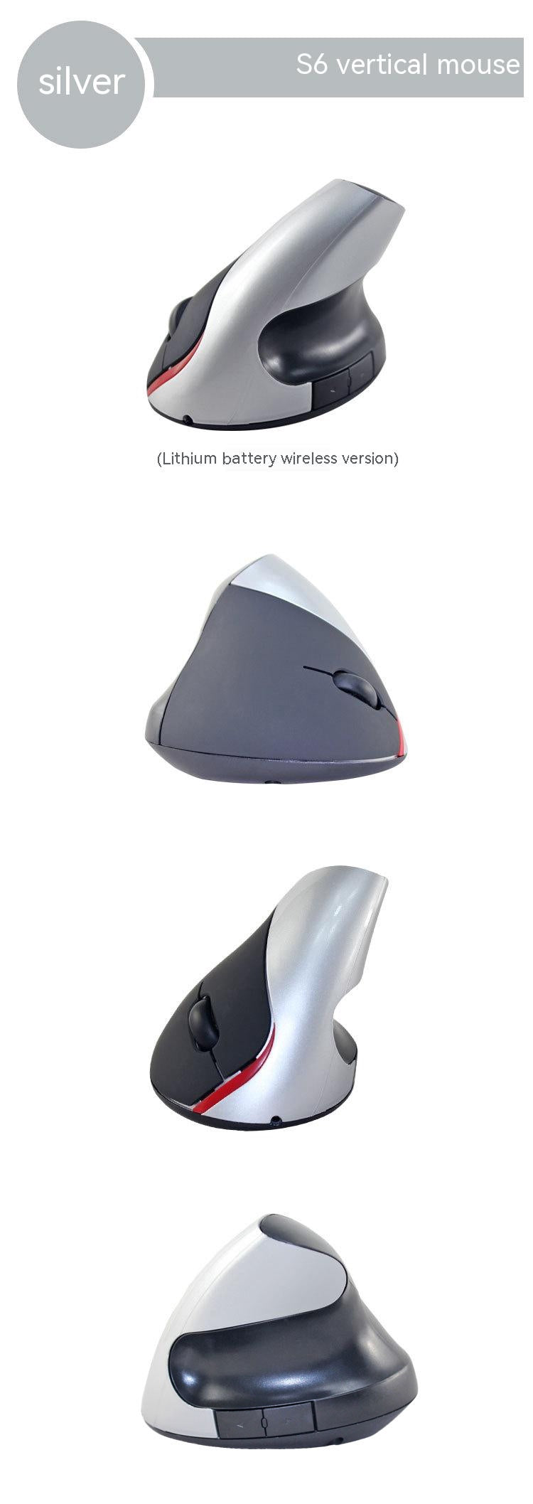 Wireless Vertical Vertical Rechargeable Battery Mouse Ergonomic Grip Mouse