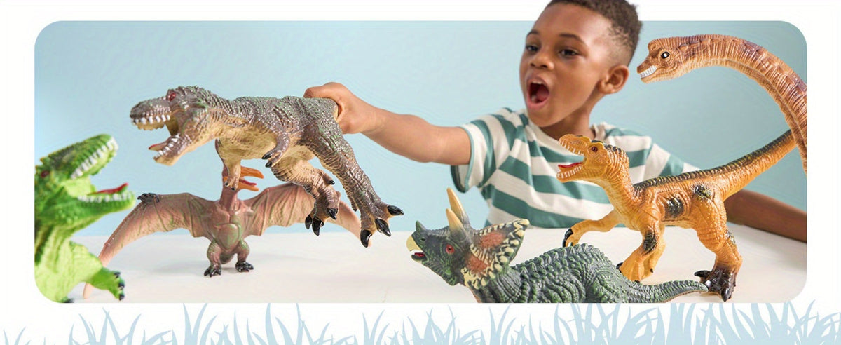 Toddler Dinosaur Figures with Educational Book, 6 Jumbo Realistic Dinosaur Toys for Toddlers 1+ Years — image 13