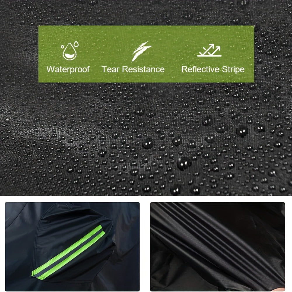 210T 6-Layer Full Car Cover for SUV & Sedan – All Weather Waterproof, UV, Snow & Dust Proof with Reflective Strips – XL & XXL