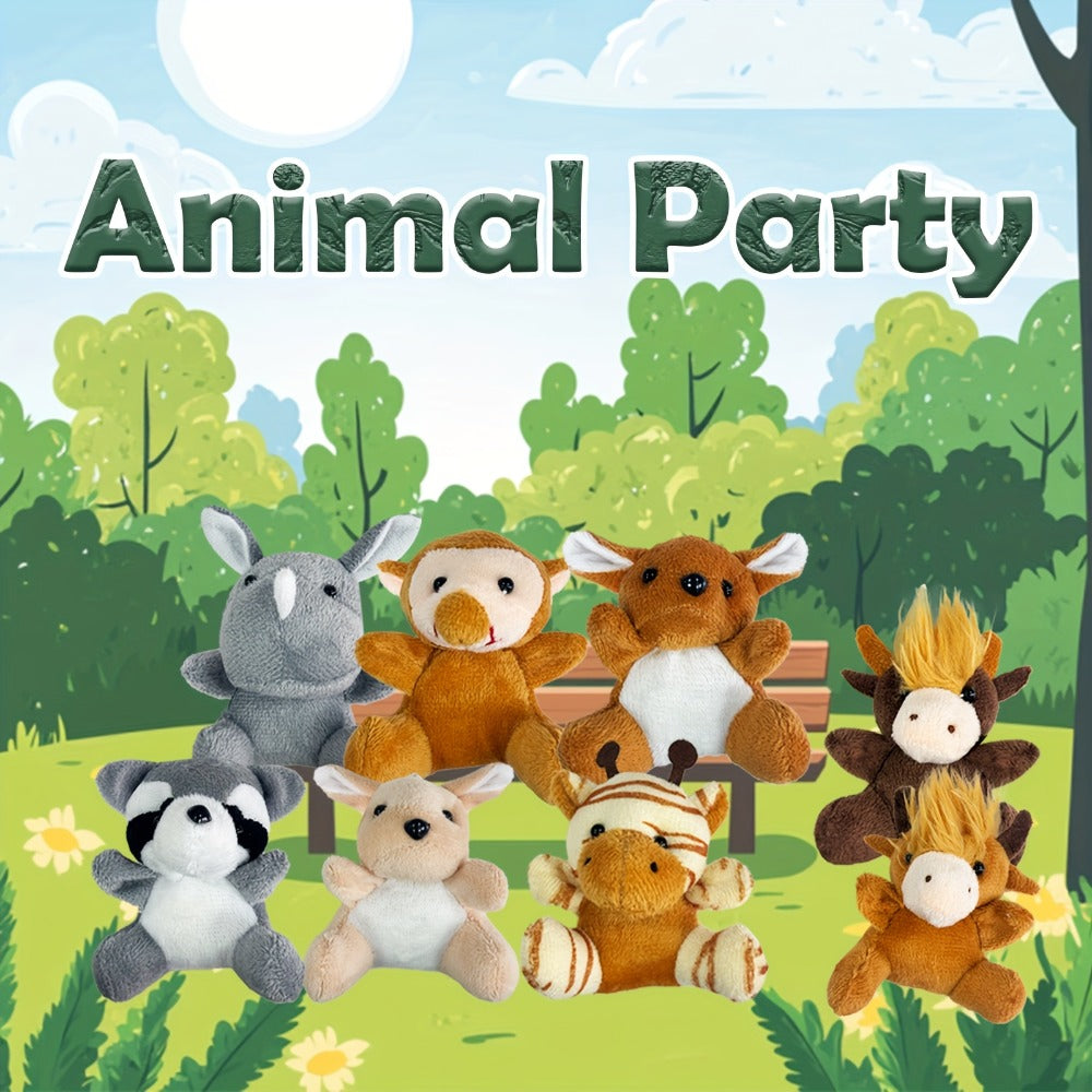 Stuffed Animal Mini Forest Animal Set with 12- or 24-Piece Pack Options for Party Favors and Prizes — image 9