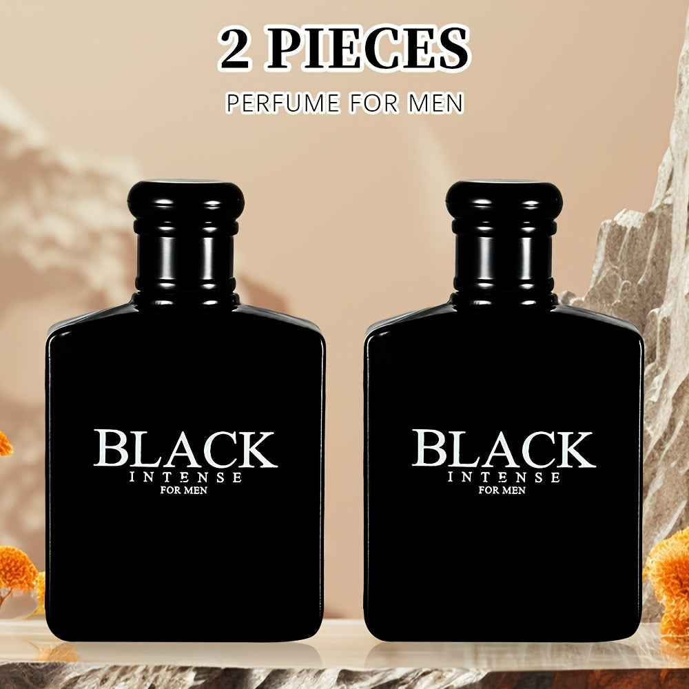 Men's Cologne Black Intense 100ml Eau de Toilette Two-Bottle Set in Matching Black Spray Bottles — image 5