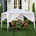 PE Fabric 10x10ft Canopy Tent with No-Wall, Three-Sidewall or Four-Sidewall Package Options — image 6