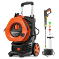 Pressure Washer Electric 4800PSI MAX 2.8 GPM, 25FT Hose, Foam Cannon & 4 Nozzles, Metal Construction Power Washer for Cars — 
