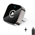 Wireless CarPlay Adapter 2-in-1 Wired to Wireless CarPlay & Android Auto Mini USB Dongle Fast Stable Connection for Apple iOS