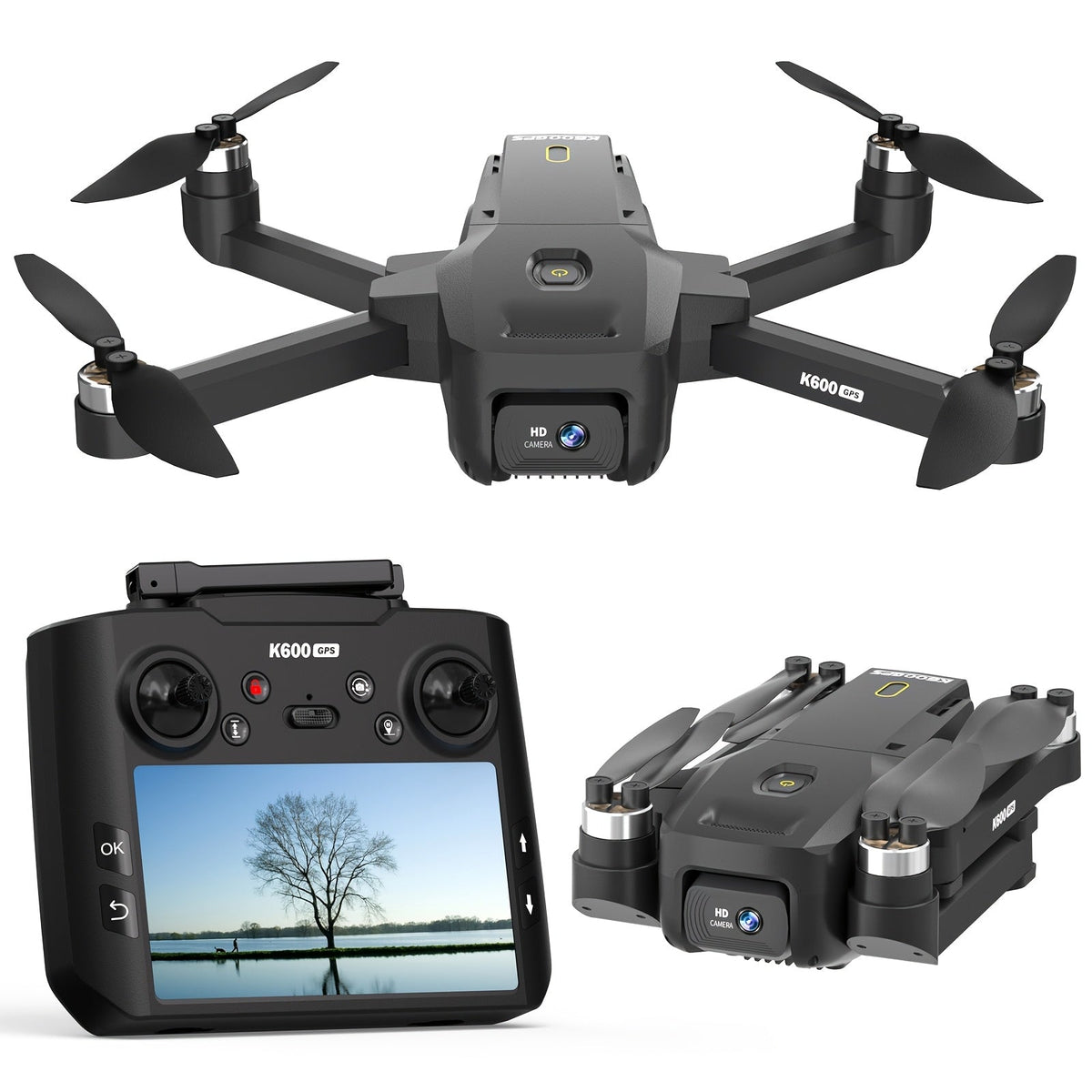 GPS Follow Me Drone Under 250g 4.5 Inch LCD Screen Camera Drone Auto Return with the Listed Color, Size or Set Options for Ev