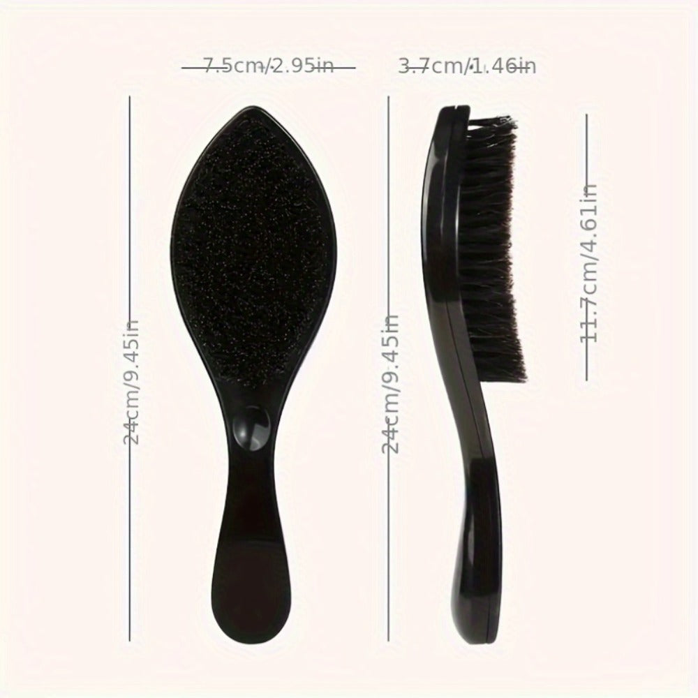 360 Wave Brush for Men with Heavy-Duty Nylon Bristles & Non-Slip ABS Handle – Professional Wave Training, Curl Defining & Upd