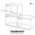 Clear Display Case Set of 3, Dustproof Transparent Storage Box Organizer for Collectibles, Car Models — image 1