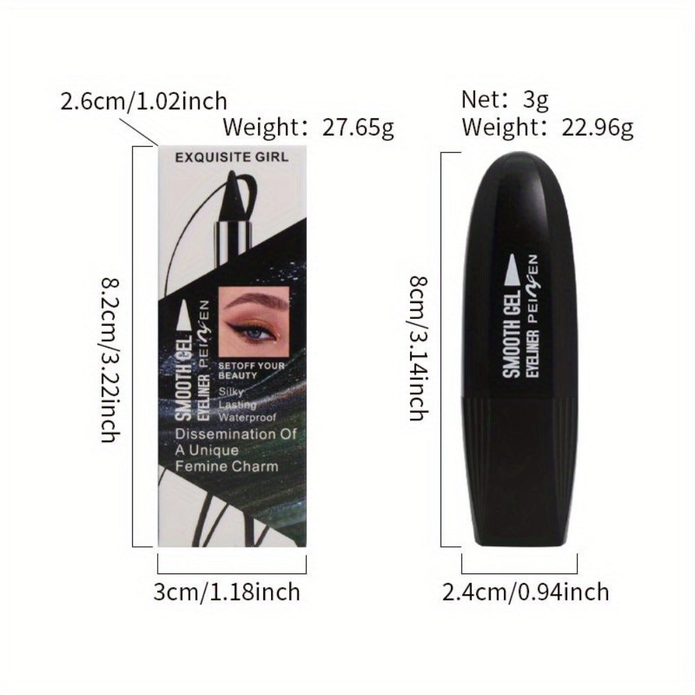 Six-Color Twist-Up Cream Liner Set for Makeup in Brown, Black and Red-Brown Shades with 3g Sticks — image 4