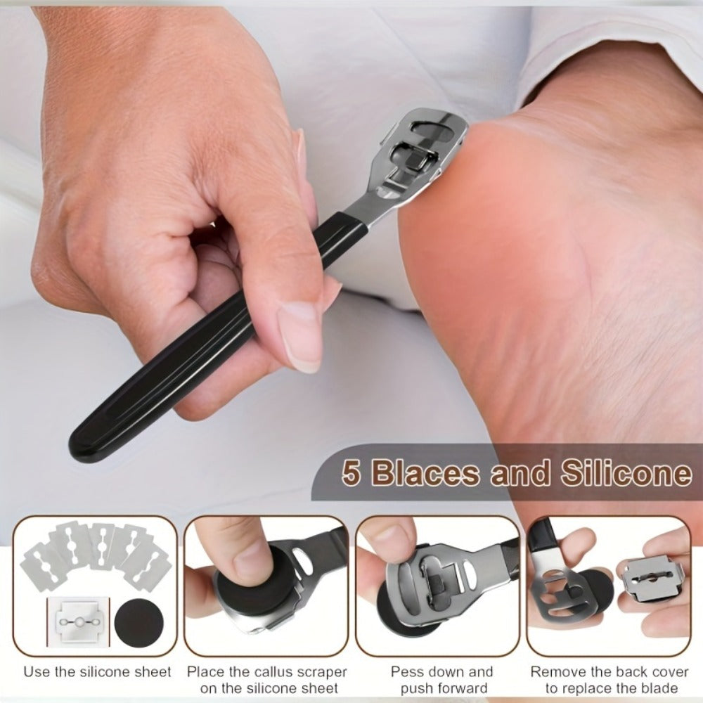 Pedicure Tool Set Stainless Steel Professional Foot Care Kit Dead Skin Callus Remover Nail Cuticle Tools — image 13