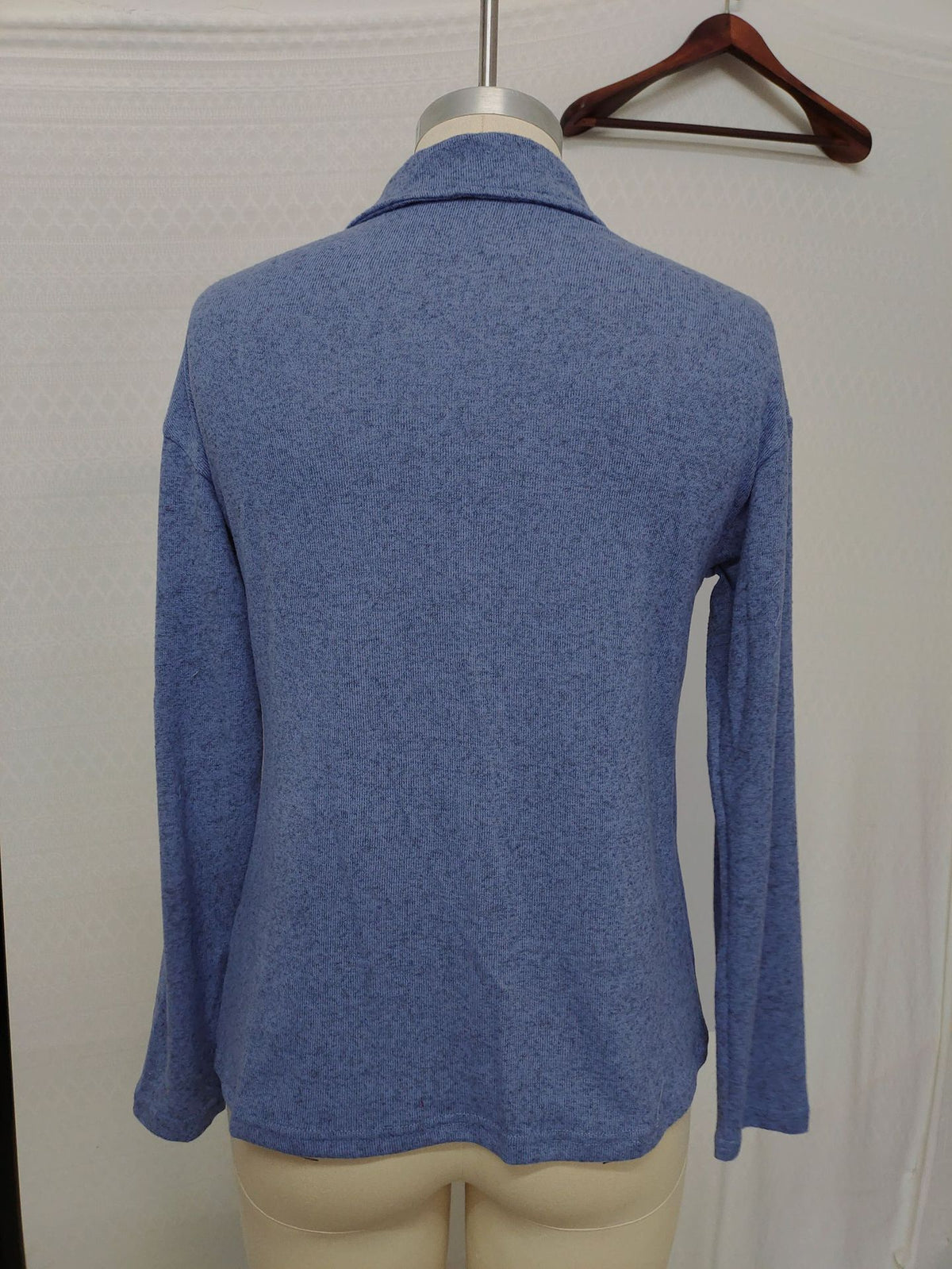 Fabric Lapel Zipper Casual Long Sleeve Women