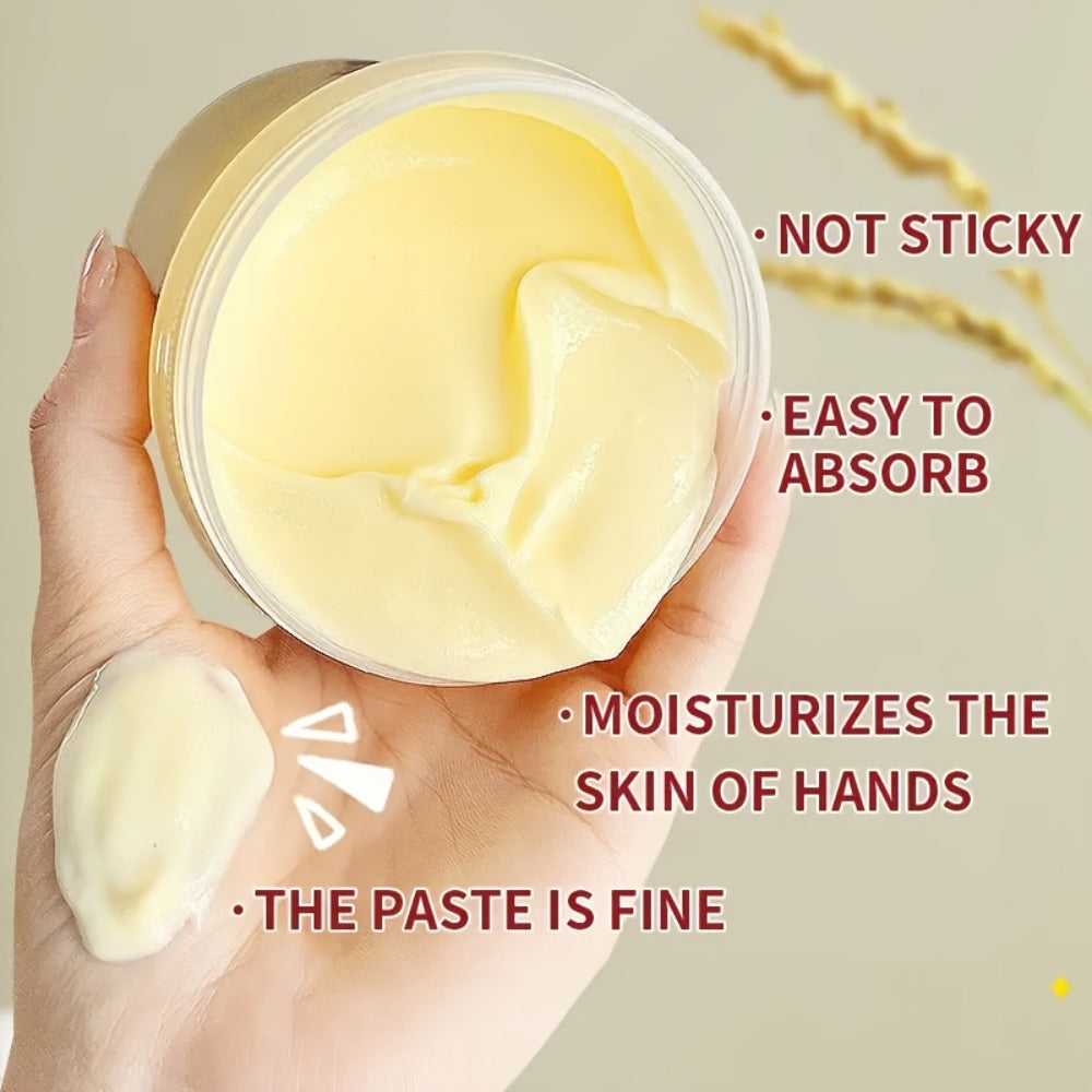 Hand Mask Cream 280g Moisturizing Brightening with Licorice & Distillers Grains – Deep Hydration for Dry Rough Peeling Hands 
