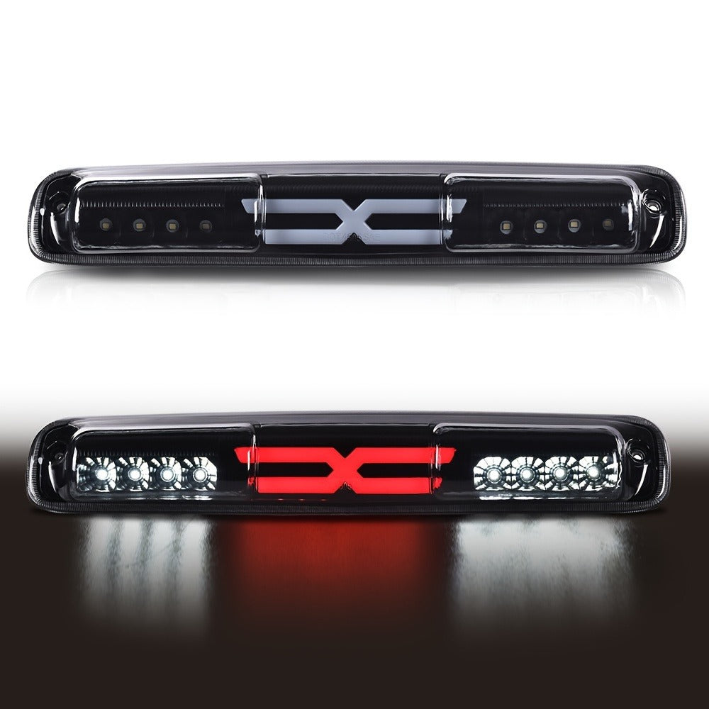 LED Third Brake Light High Mount Stop Lamp for 1999-2007 Chevy Silverado GMC Sierra 1500 2500 3500 HD with Turn Signal & Reve