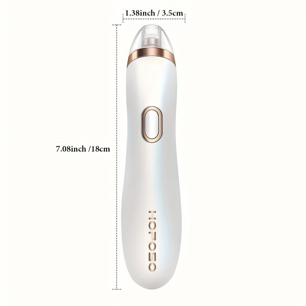 Blackhead Remover Vacuum Pore Cleaner 5 Adjustable Suction Levels - 4 Probe Heads 600mAh for Bath Time, Home Spa and Personal