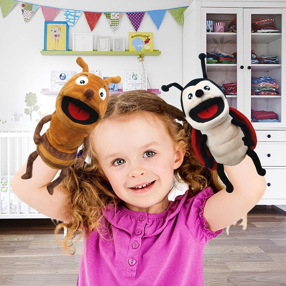 Movable-Mouth Insect Hand Puppets in Bee, Ladybird, Dragonfly, Butterfly, Ant and Caterpillar Styles — image 15