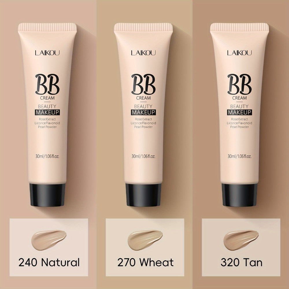 BB Cream 2 Pcs Set Waterproof, Pore-Minimizing Full Coverage Foundation with Blemish Concealer & Glycerin Hydration — image 1