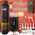 Tattoo Machine Kit VOID WTK421 or WTK422 Cordless Rotary Pen with USB-C, 20 Cartridges, 5 Inks and Practice Supplies — image 