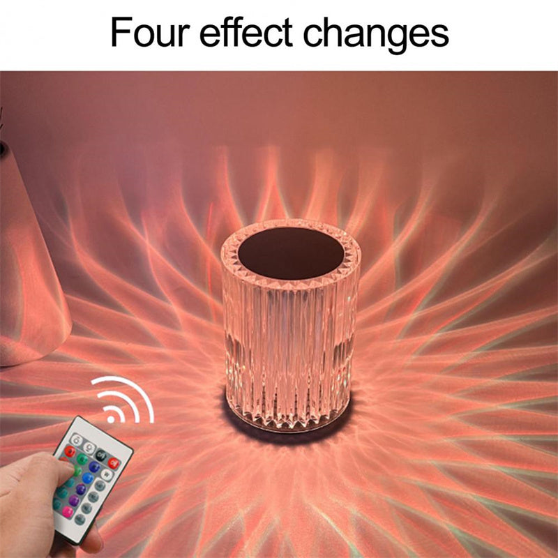 Crystal Lamp Table Lamp Atmosphere Creative Line Small Night Lamp Led Lights