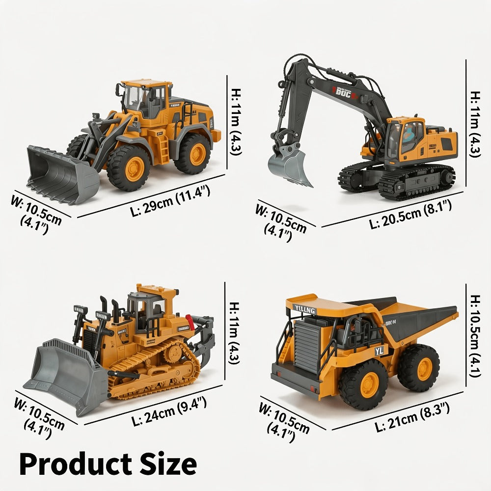RC Construction Vehicle Set 2/3/4pcs with the Listed Color, Size or Set Options for Everyday Use — image 2