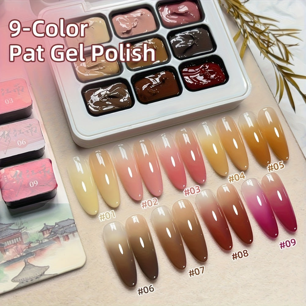 Gel Nail Polish 9-Color Mini Grid Sets for Ombre and Patting Art in 5 Curated Collection Options — image 11