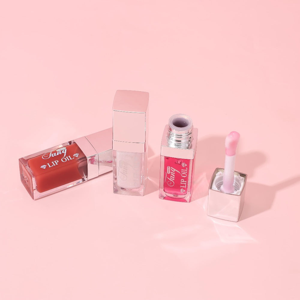 Plumping Lip Gloss Oil Set 3pcs 6pcs Transparent Glow Lip Plumper – High-Shine Glossy Finish in Berry Coral Pink Red — image 