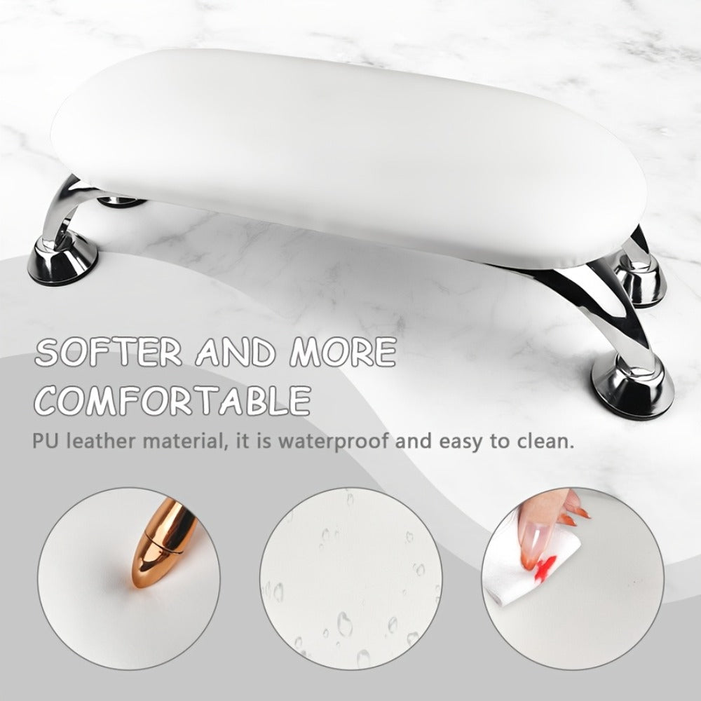 Nail Armrest Hand Pillow Detachable Non-Slip Wrist Rest Cushion for Nail Technicians – Foldable Portable Manicure Support for