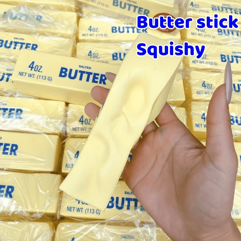 7pcs Squeeze Stick Sensory Stress Toys Set, Slow Rise Squishy Butter Sticks for Kids Adults Anxiety Fidget Sensory Play Gift 