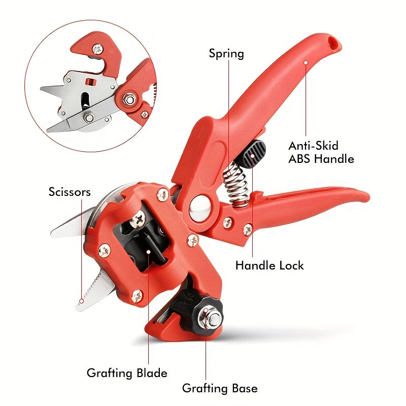 Hand Grafting and Pruning Shears with High-Carbon Steel Selection, V, Omega and U Blade Profiles — image 2