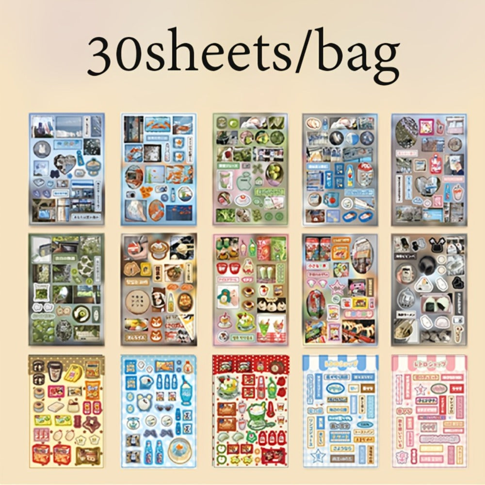 Journaling Sticker Book Ancient Chinese Aesthetic, Millennium Dream Series with the Listed Color, Size or Set Options for Eve